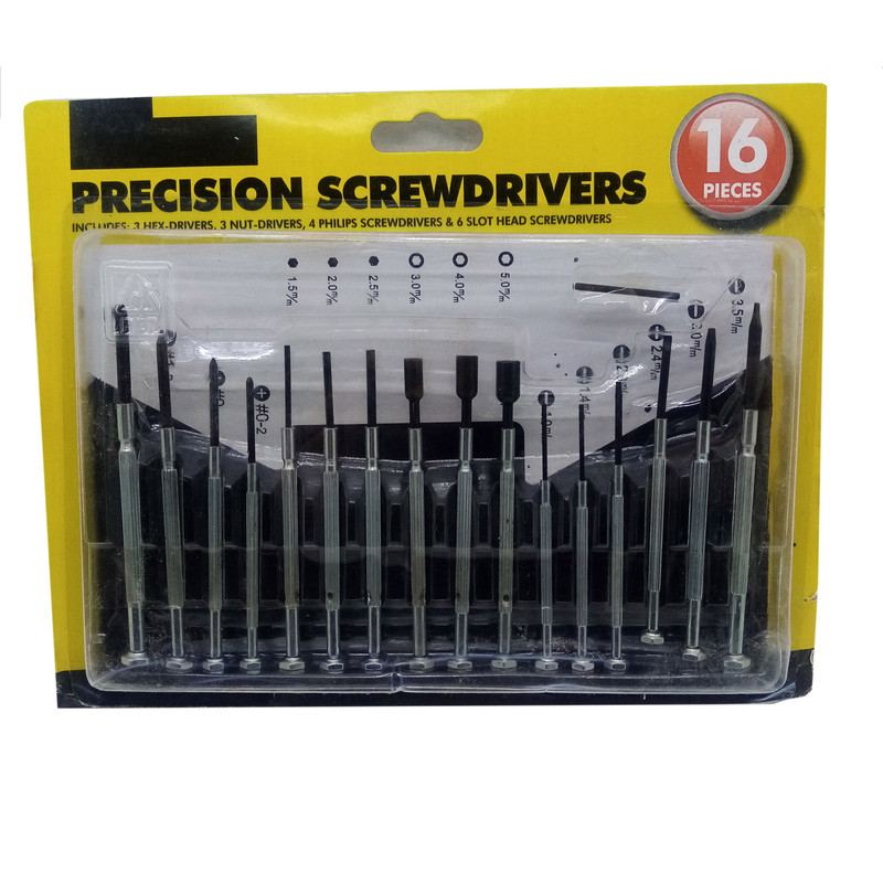 پیچ گوشتی ساعتی مدل AS160 مجموعه 16 عددی